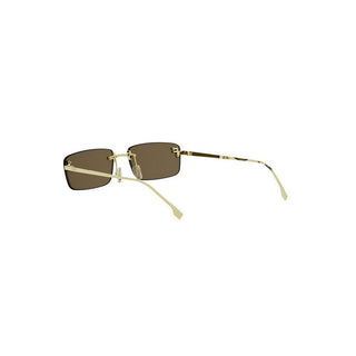FENDI Fendi First Crystal FE4172US women Gold Rectangle Sunglasses