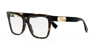 FENDI FE50025I women Havana Butterfly Eyeglasses