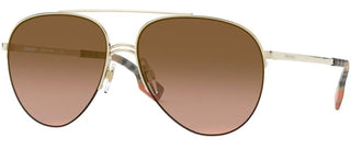Burberry FERRY BE 3113 women Gold Pilot Sunglasses