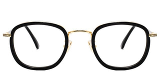 L.G.R FEZ ACETATE METAL/O unisex Black Round Eyeglasses
