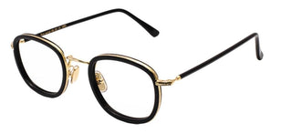 L.G.R FEZ ACETATE METAL/O unisex Black Round Eyeglasses