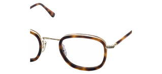 L.G.R FEZ ACETATE METAL/O unisex Havana Round Eyeglasses