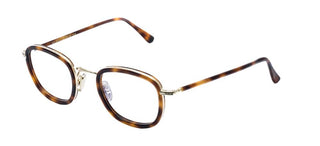 L.G.R FEZ ACETATE METAL/O unisex Havana Round Eyeglasses