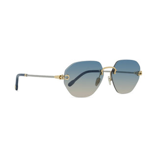 Fred Manille & Cable Fg40078u Men Gold Geometric Sunglasses