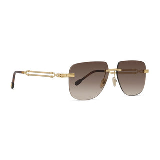FRED Double Cable FG40096U men Gold Pilot Sunglasses