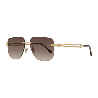 FRED Double Cable FG40096U men Gold Pilot Sunglasses