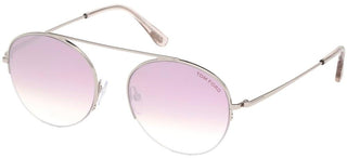 Tom Ford FINN FT 0668 men Silver Round Sunglasses