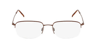 Flexon 606 N men Brown Rectangle Eyeglasses
