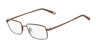 Flexon FLEXON BENEDICT 600 men Brown Rectangle Eyeglasses