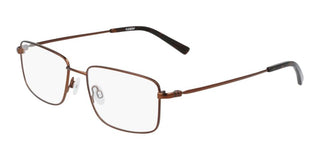 Flexon FLEXON H6052 men Brown Rectangle Eyeglasses