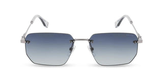Police Force 8 Splq89 Unisex Ruthenium Rectangle Sunglasses