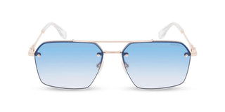 Police Force 9 Splq90 Men Rose Gold Pilot Sunglasses