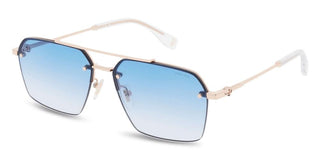 Police Force 9 Splq90 Men Rose Gold Pilot Sunglasses