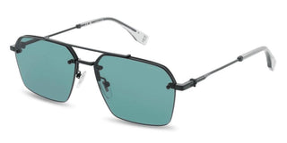 Police Force 9 Splq90 Men Black Pilot Sunglasses