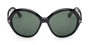 Tom Ford FT1282 unisex Black Round Sunglasses