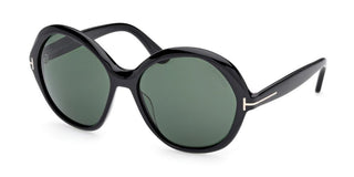 Tom Ford FT1282 unisex Black Round Sunglasses