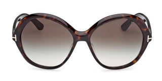 Tom Ford FT1282 unisex Havana Round Sunglasses