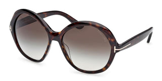 Tom Ford FT1282 unisex Havana Round Sunglasses