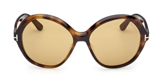 Tom Ford FT1282 unisex Havana Round Sunglasses