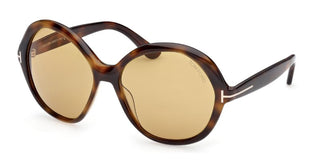 Tom Ford FT1282 unisex Havana Round Sunglasses