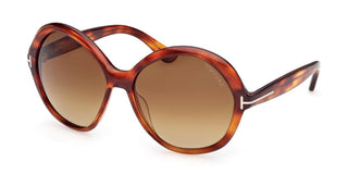 Tom Ford FT1282 unisex Havana Round Sunglasses