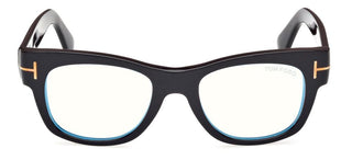 Tom Ford FT5040-B BLUE BLOCK men Black Squared Eyeglasses