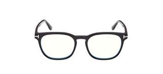Tom Ford FT5868-B BLUE BLOCK men Black Squared Eyeglasses