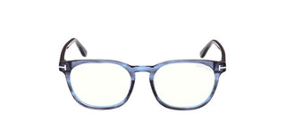 Tom Ford FT5868-B BLUE BLOCK men Blue Squared Eyeglasses