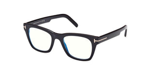 Tom Ford FT5886-B BLUE BLOCK men Black Squared Eyeglasses