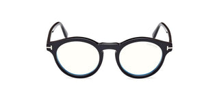 Tom Ford FT5887-B BLUE BLOCK unisex Black Visor Eyeglasses