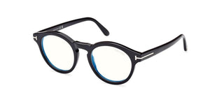 Tom Ford FT5887-B BLUE BLOCK unisex Black Visor Eyeglasses