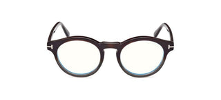 Tom Ford FT5887-B BLUE BLOCK unisex Black Visor Eyeglasses