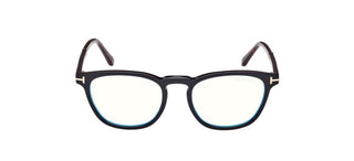 Tom Ford FT5890-B BLUE BLOCK unisex Black Visor Eyeglasses
