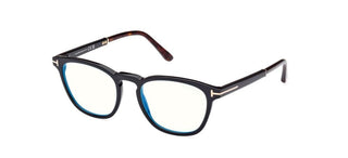Tom Ford FT5890-B BLUE BLOCK unisex Black Visor Eyeglasses