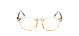 Tom Ford FT5890-B BLUE BLOCK unisex Brown Visor Eyeglasses
