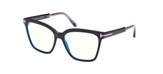 Tom Ford FT5892-B BLUE BLOCK women Black Geometric Eyeglasses