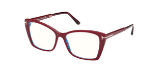 Tom Ford FT5893-B BLUE BLOCK unisex Red Visor Eyeglasses