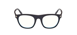 Tom Ford FT5895-B BLUE BLOCK men Black Geometric Eyeglasses