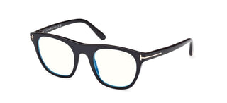 Tom Ford FT5895-B BLUE BLOCK men Black Geometric Eyeglasses