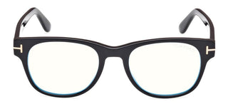 Tom Ford FT5898-B BLUE BLOCK men Black Squared Eyeglasses