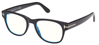 Tom Ford FT5898-B BLUE BLOCK men Black Squared Eyeglasses
