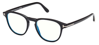 Tom Ford FT5899-B BLUE BLOCK men Black Squared Eyeglasses