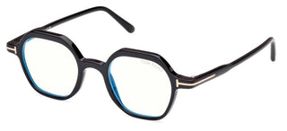 Tom Ford FT5900-B BLUE BLOCK men Black Geometric Eyeglasses