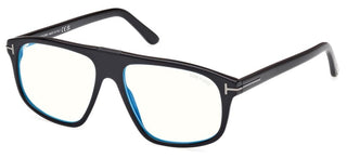 Tom Ford FT5901-B-N BLUE BLOCK men Black Pilot Eyeglasses