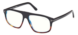 Tom Ford FT5901-B-N BLUE BLOCK men Havana Pilot Eyeglasses