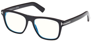 Tom Ford FT5902-B BLUE BLOCK men Black Squared Eyeglasses