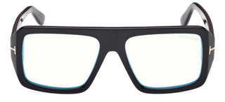 Tom Ford FT5903-B BLUE BLOCK men Black Squared Eyeglasses