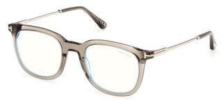 Tom Ford FT5904-B BLUE BLOCK men Green Squared Eyeglasses
