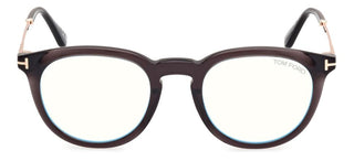 Tom Ford FT5905-B BLUE BLOCK men Black Round Eyeglasses