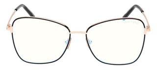 Tom Ford FT5906-B BLUE BLOCK women Black Butterfly Eyeglasses